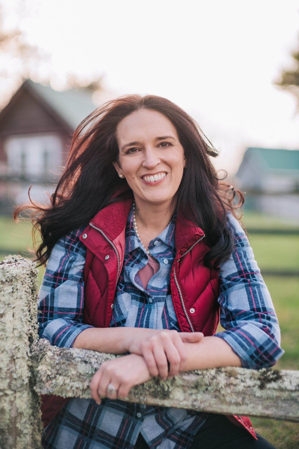 Jennifer Balkcom on the family farm